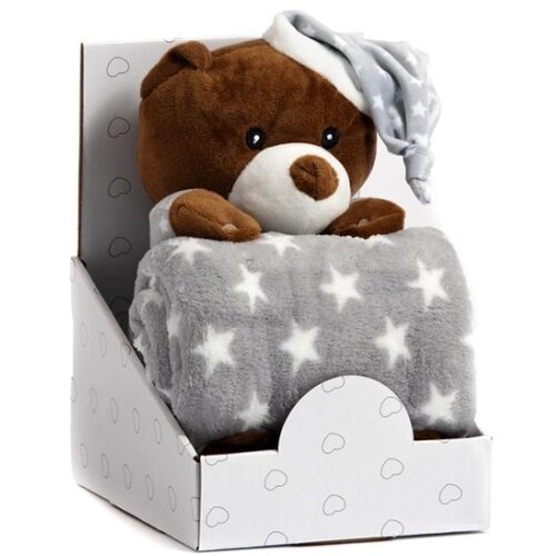Bbo SET IGRACKA + CEBENCE SLEEPING BEAR (B200003) - GREY (B200003-2) Slike
