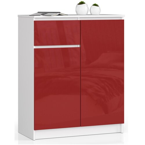 AKORD KOMODA K80 2D 1SZ CLP RDEČI GLOS, (21702952) Cene