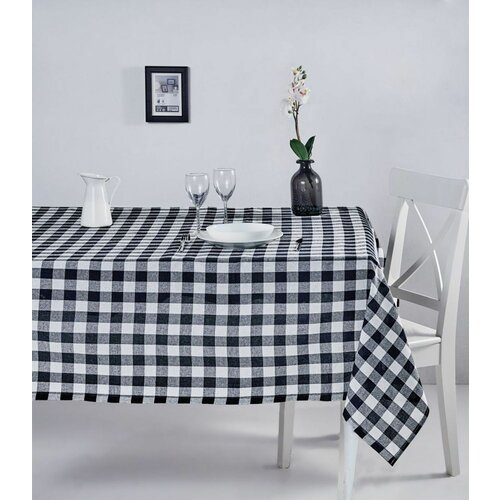 kareli 160 - black blackwhite tablecloth Slike
