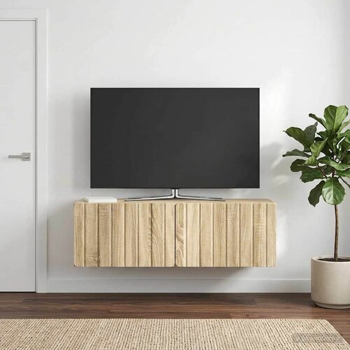 TV ormar za zid 98 x 31 x 30 cm Hrast sonoma Konstruirano drvo Cijene