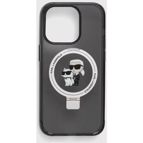 Karl Lagerfeld Etui za telefon iPhone 14 Pro 6.1" črna barva