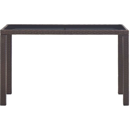 Vrtni stol smeđi 123 x 60 x 74 cm od poliratana Slike