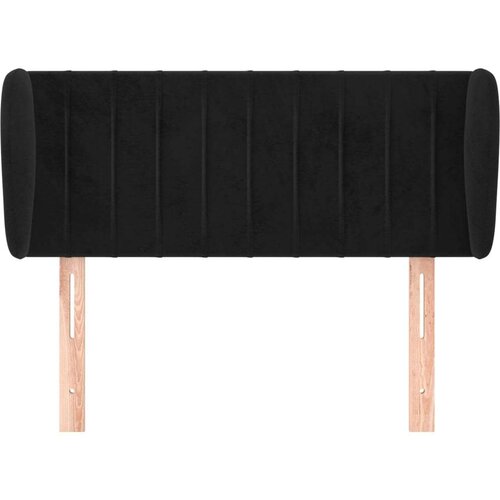  Uzglavlje s u&amp;scaron;ima crno 83x23x78/88 cm bar&amp;scaron;unasto Slike