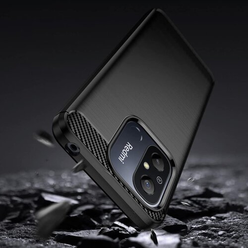 Carbon Case maskica za XIAOMI Redmi 12C crna Slike