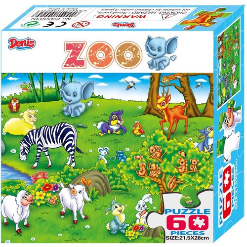 Denis Puzzle Zoolo&amp;scaron;ki vrt - 60 delova Slike