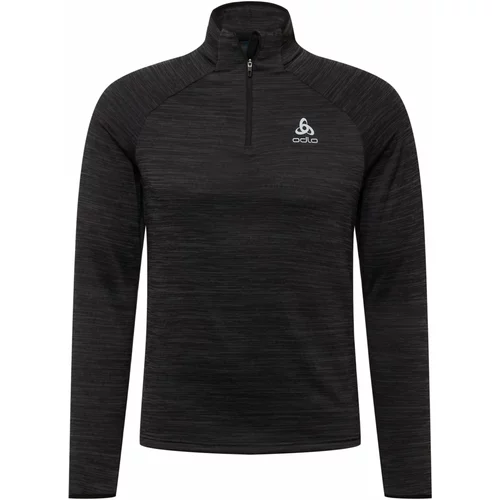 Odlo Sportska sweater majica 'Millennium' siva / crna