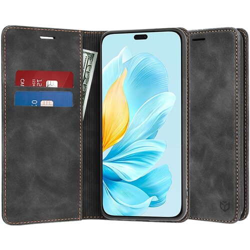 Techsuit Confy Cover preklopna futrola za Honor 200 Lite &ndash; crna Cijene
