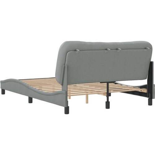 vidaXL Posteljni okvir z vzglavjem svetlo siv 120x200 cm blago Cene