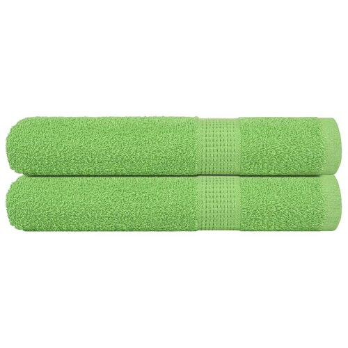 VidaXL Ručnici za saunu 2 kom zeleni 80 x 200 cm 360 gsm 100 % pamuk Slike