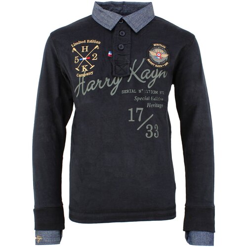 Harry Kayn Polo majice dolgi rokavi Polo manches longues gar&ccedil;on ECAZBA Črna Cene