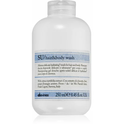 DAVINES SU Hair&Body Wash gel za tuširanje i šampon 2 u 1 250 ml
