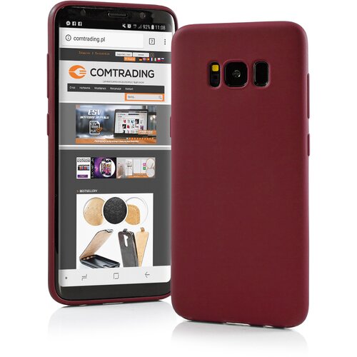  Gumijasti / gel etui Matte za LG K40s - rdeči Slike