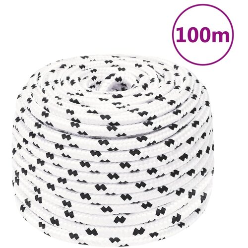 vidaXL Delovna vrv bela 10 mm 100 m poliester Cene