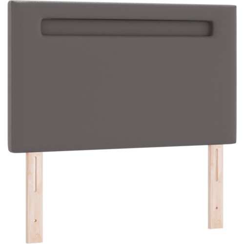  Naslon za glavu Plain Design Sivi 100 cm Umjetna koža Slike
