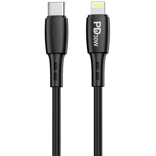 Moxom USB data kabl MX-CB132 PD 30W Type-C na lightning 1m crni Slike