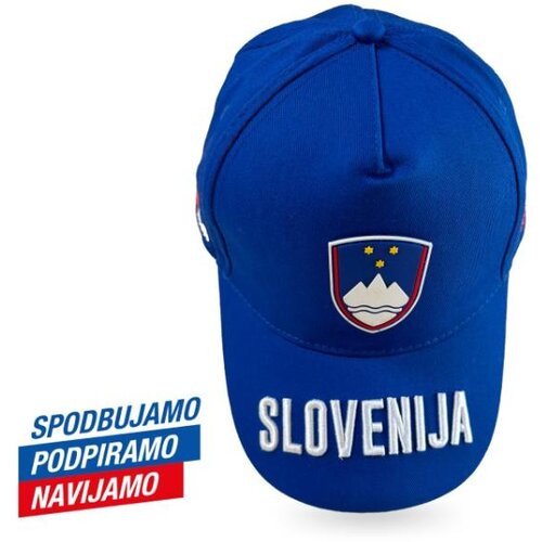 Brez Navijaška kapa s šiltom Slovenija modra Cene