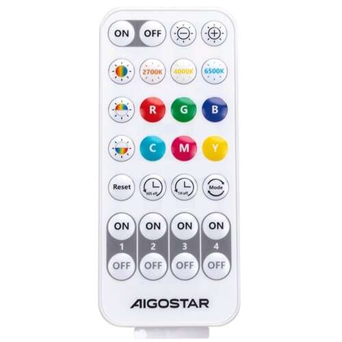 Aigostar led rgbw prigu&amp;scaron;iva zidna svetiljka mesh smart LED/8W/230V + daljinski upravljač Slike