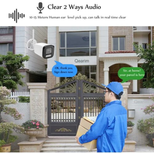 Gmb CAM-IP5MP-B6 kamera 5MP, H.265 WiFi Camera, Metal, ICSEE App, 2pcs IR LED+2pcs White LED, 2.8mm Cene