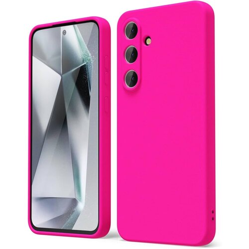  Gumijasti / gel etui Matte za Samsung Galaxy S24 FE - roza Slike