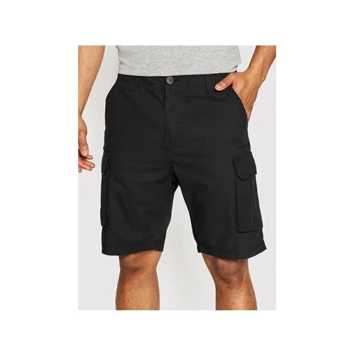 Brave Soul Kratke hlače iz tkanine MSRT-RIVERWOODB Črna Regular Fit