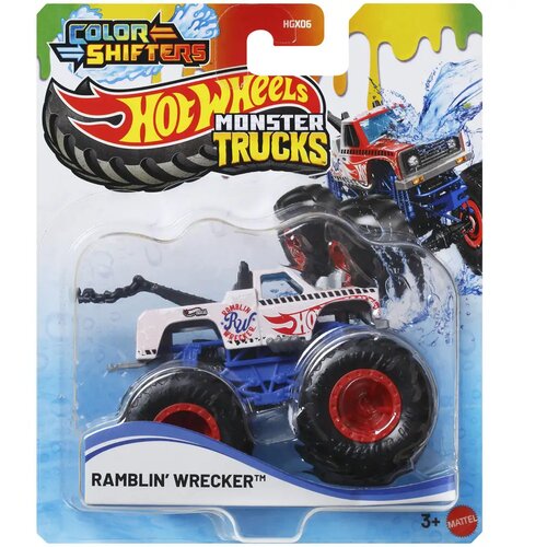 Mattel Hot Wheels Monster Trucks: Ramblin Wrecker autić s promjenom boje 1/64 - Slike