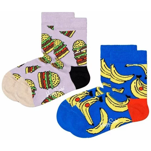 Happy Socks Dječje čarape Kids Lunchtime 2-pack