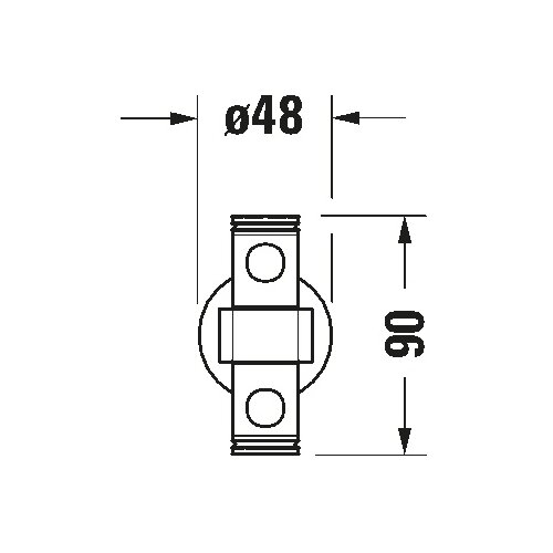 Duravit 99221000 - zidni držač pe&amp;scaron;kira d-code 44,7 cm sjajni hrom Slike