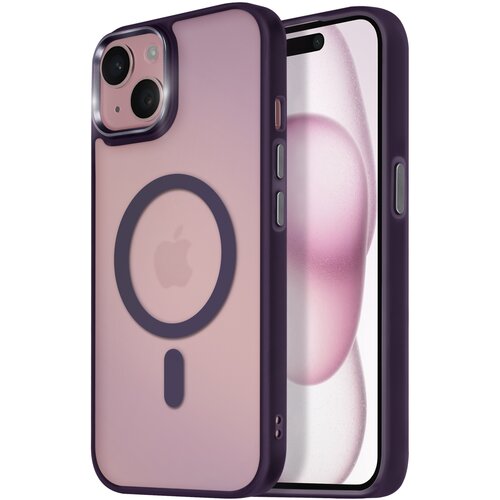 Avizar Ohi&scaron;je MagSafe za iPhone 15 Plus in 14 Plus Back Pad Frosted Outline, Vijolična, (5000015372) Cene