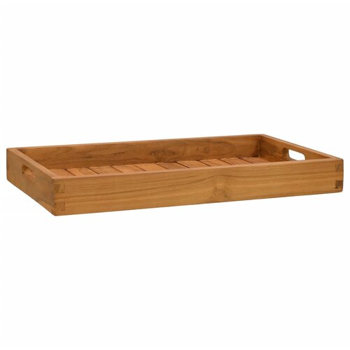 vidaXL Servirni pladenj 60x35 cm trdna tikovina, (21410154) Cene