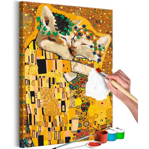 Slika za samostalno slikanje - Kissing Cats 40x60 Cijene