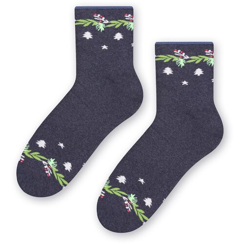 Steven Socks 123-033 Melange Jeans Slike