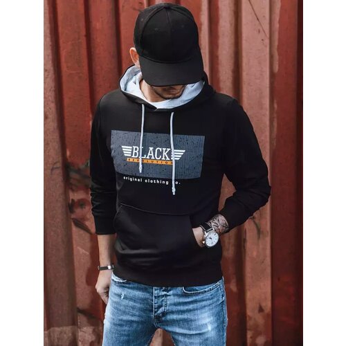 DStreet Bluza męska z nadrukiem czarna Cene