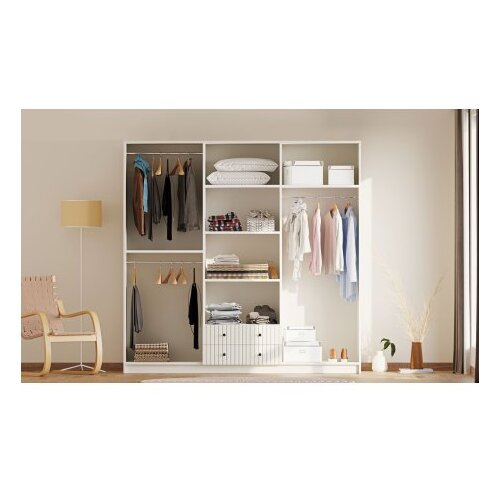 Hanah home Ormar Rb-185-06, 210x184x52 cm, Bijeli Slike