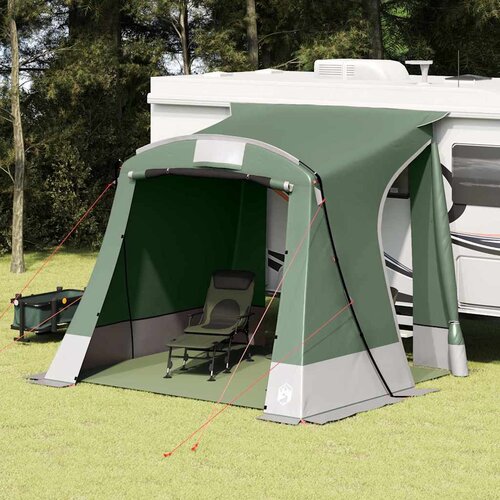 VidaXL &amp;Scaron;ator s krovom Ostalo Zelena i crna 285 x 255 x 245 cm Poliester Slike