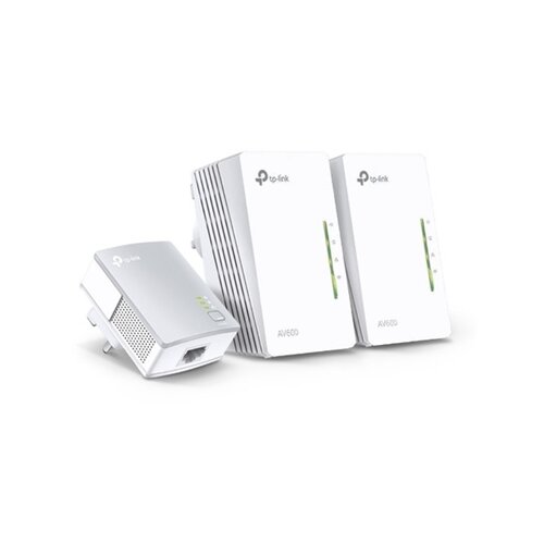 Tp-link Tl-wpa4220kit av600 300mbps brezžični 3-pack powerline starter kit adapter Slike