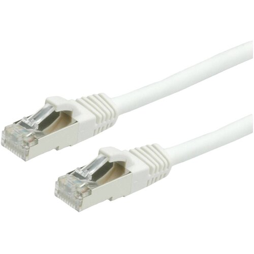 Value 21.99.1246 RJ45 omrežni kabel\, Patch kabel CAT 6 S/FTP 2.00 m bela 1 kos, (20420776) Cene