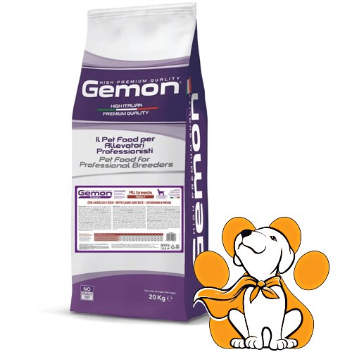 Gemon And Rice 20kg, Suva Hrana Za Odrasle Pse Sa Jagnjetinom Cene