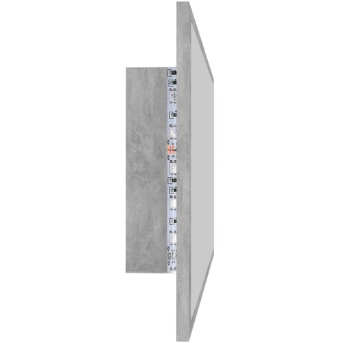  LED kupaonsko ogledalo siva boja betona 90x8,5x37 cm akrilno Slike