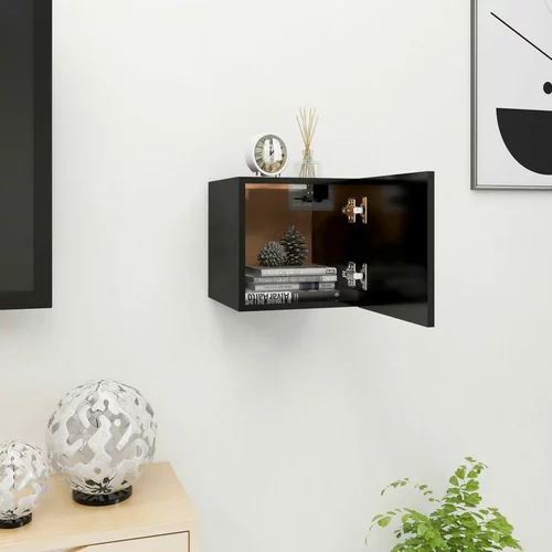  Zidni TV ormarić crni 30,5 x 30 x 30 cm