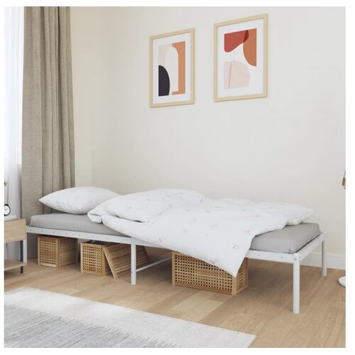 Metalni okvir za krevet bijeli 80x200 cm Cene