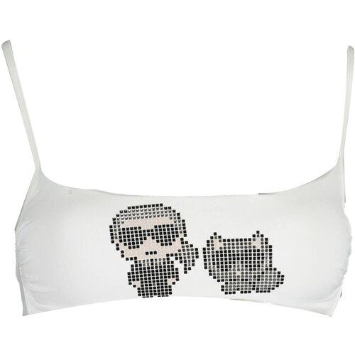 KARL LAGERFELD BEACHWEAR SWIMSUIT TOP WOMEN WHITE Cene