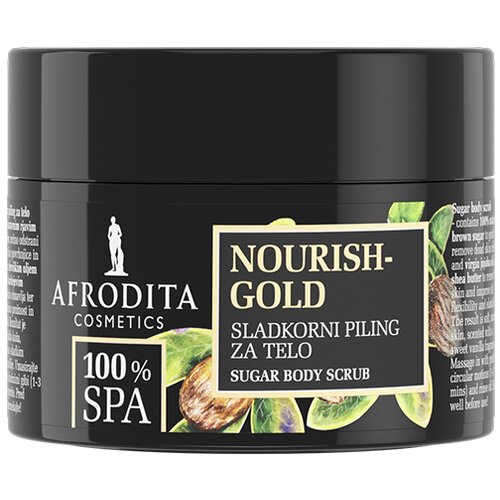 Afrodita Cosmetics spa nourish gold šećerni piling za telo 175g Slike
