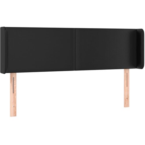  LED uzglavlje crno 147x16x78/88 cm od umjetne kože Slike