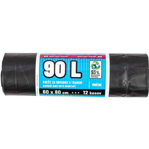 PISKAR Vrečke za odpadke s trakom Piskar (90 l, 12 kos) Slike