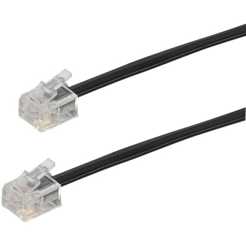 Vivanco RJ11-Anschlusskabel schwarz 6m 45113 TK 1A-N Slike