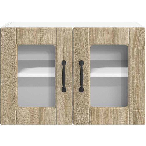  Zidni stakleni ormarić Sonoma hrast 60 x 31 x 40 cm Slike