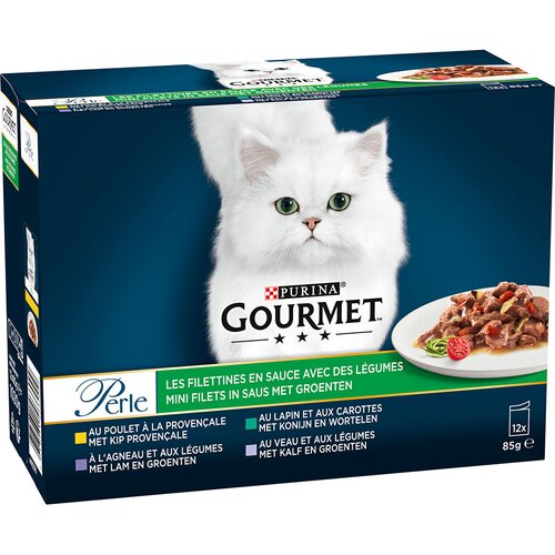  Varčno pakiranje Gourmet Perle me&scaron;an izbor 24 x 85 g - Izbrani trakovi z zelenjavo Cijene