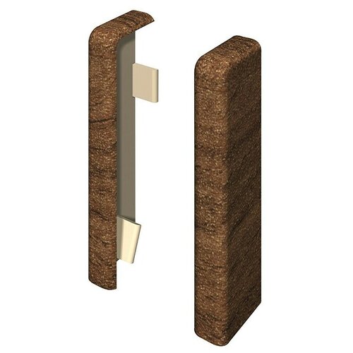 Egger Krajnja kapica Cubical (Tamno smeđa, 2 Kom., Namijenjeno za: Cubical lajsne 14 x 58 mm) Slike