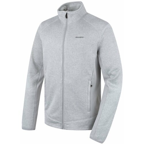 Husky Men's fleece sweater with zipper Alan M light grey Slike