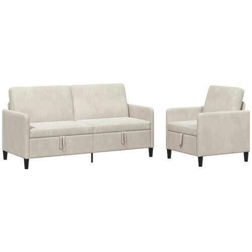  Set sofe s pohranom 2 kom. Krem Poliester 172 x 78 x 87 cm Cene